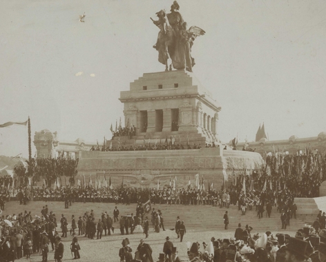 Einweihung des Kaiser-Wilhelm-Denkmals der Rheinprovinz am Deutschen Eck, 31.8.1897