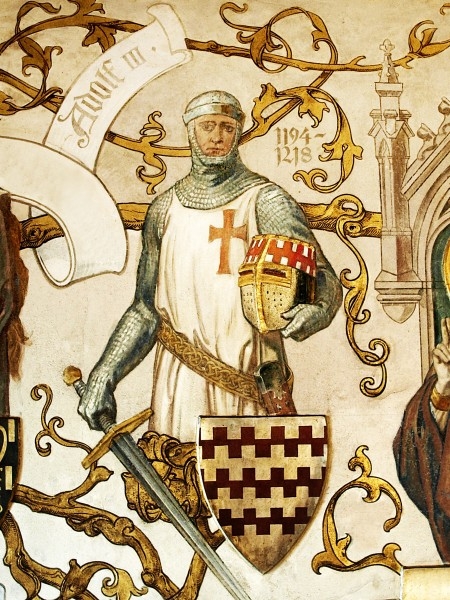 Adolf III. von Berg, Ausschnitt der Ahnengalerie auf Schloss Burg