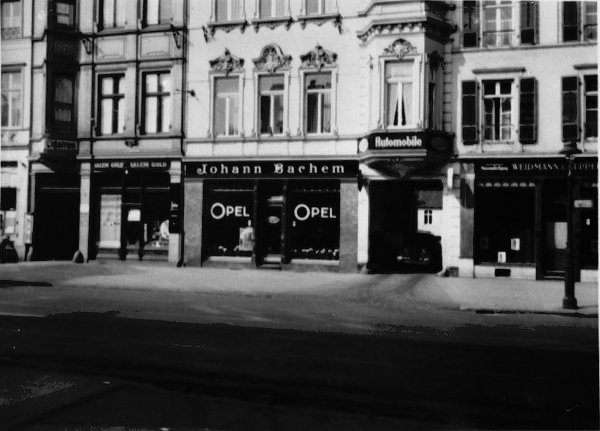Ansicht des Geschäftsgebäudes auf der Coblenzer Straße, 1936