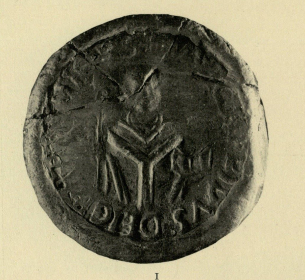 Siegel des Erzbischofs Wichfried, aus Ewald, Rheinische Siegel I, Tafel 1, Nr. 1