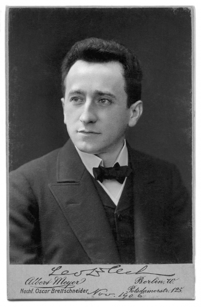 Leo Blech im Jahr 1906, Photoatelier Oscar Brettschneider in Berlin