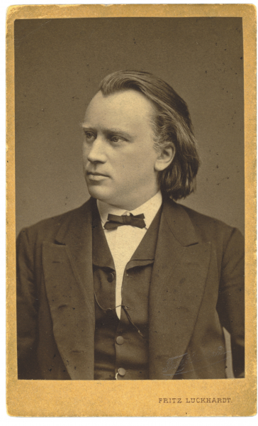 Johannes Brahms in Wien im Jahr 1874
