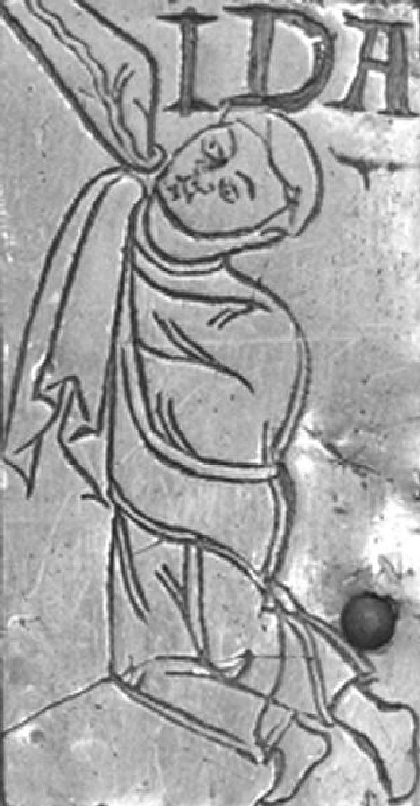 Ida von Köln, Abbildung auf der Rückseite des Herimannkreuzes, Köln oder Werden, um 1025/1050, Original im Kunstmuseum des Erzbistums Köln (KOLUMBA)