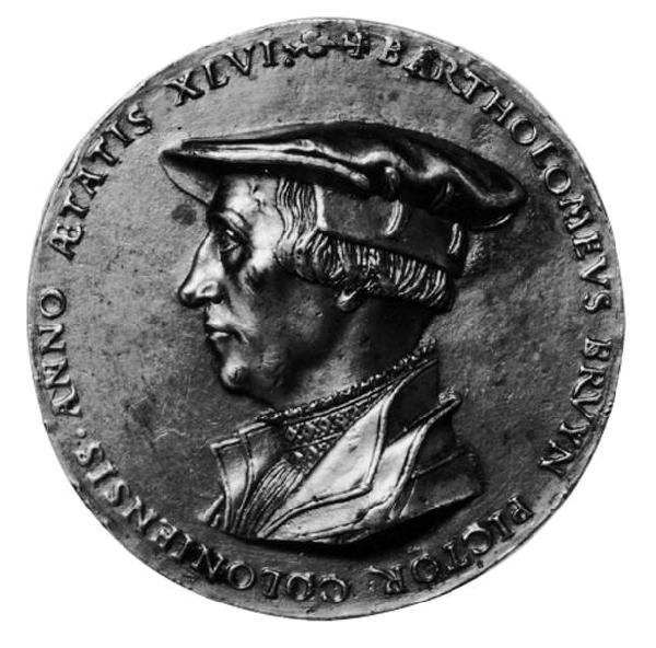 Medaille mit dem Profilbildnis Bartholomäus Bruyns des Älteren von Friedrich Hagenauer