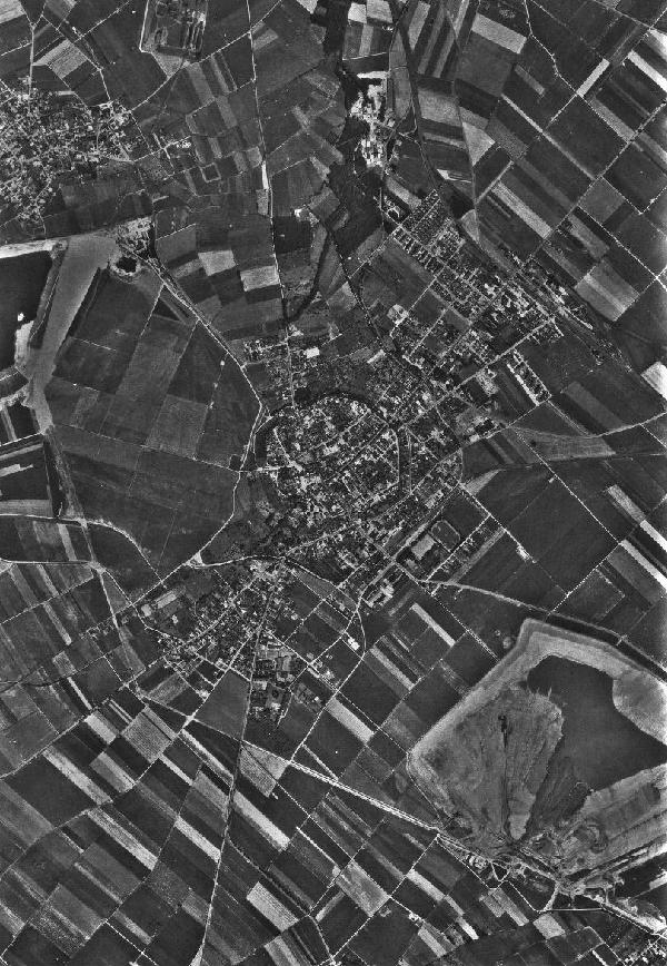 Luftbild voon Zülpich und Umgebung von 1970 im Verhältnis 1:1.000