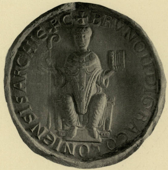 Siegel des Kölner Erzbischofs Bruno II. von Berg