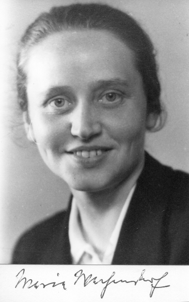 Maria Wachendorf in jungen Jahren