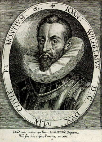 Johann Wilhelm von Jülich-Kleve-Berg, Stich von Dominicus Custos, zwischen 1600 und 1602
