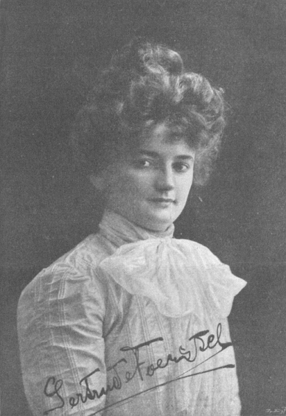 Gertrude Foerstel, 1902