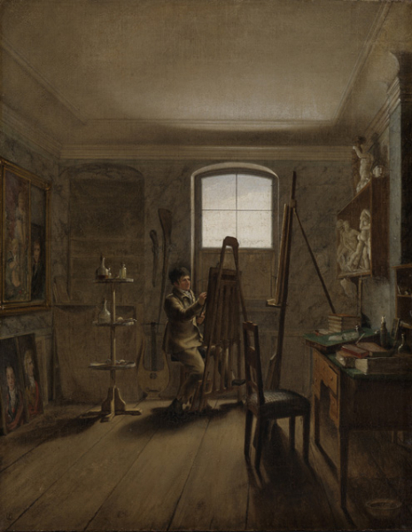 Der Maler Gerhard von Kügelgen in seinem Atelier, Gemälde von Georg Friedrich Kersting, 1811, Öl auf Leinwand