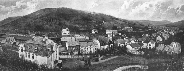 Ortsbild Adenau von Südwesten um 1920