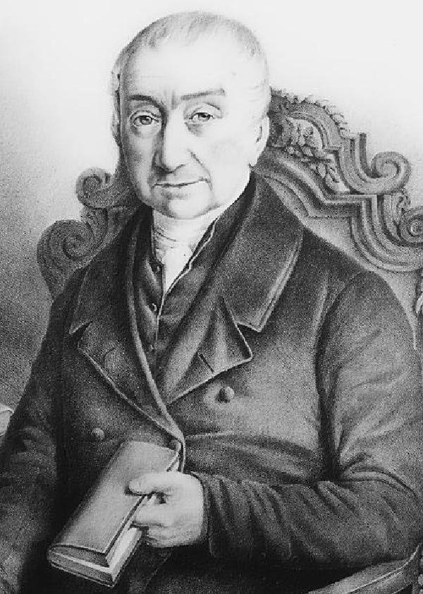 Johann Gottfried Rademacher, Lithographie von P. Tischbein