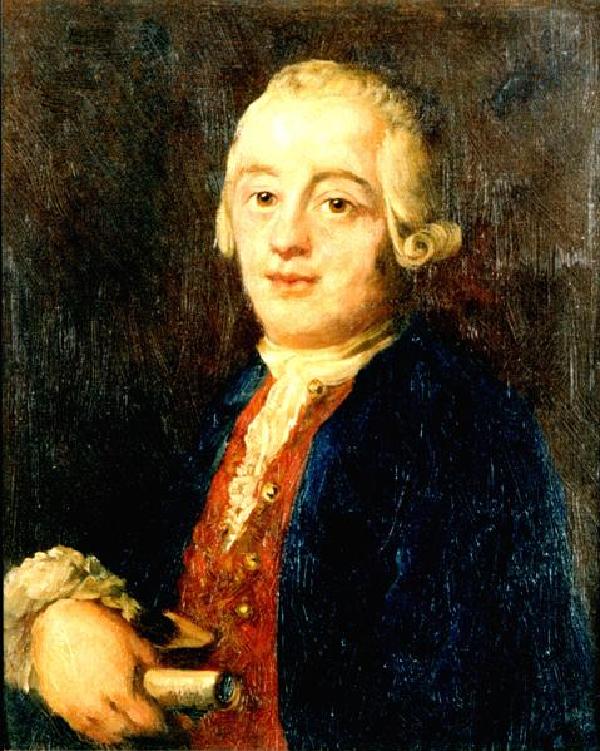 Johann Gottfried Brügelmann mit Privileg, Porträt, Foto eines verschollenen Gemäldes