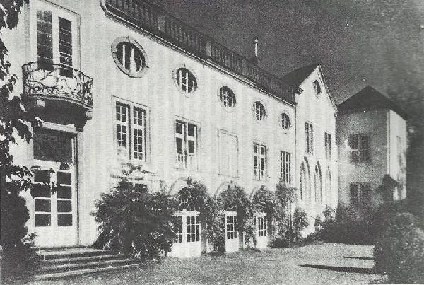 Gartenfront des von der Leyenschen Hofes in Koblenz, der Sitz des Generalkommando des VIII. Armee-Korps war