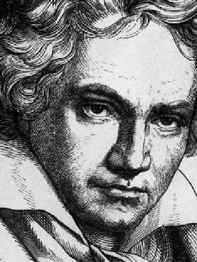 Ludwig van Beethoven, Porträt, Holzschnitt