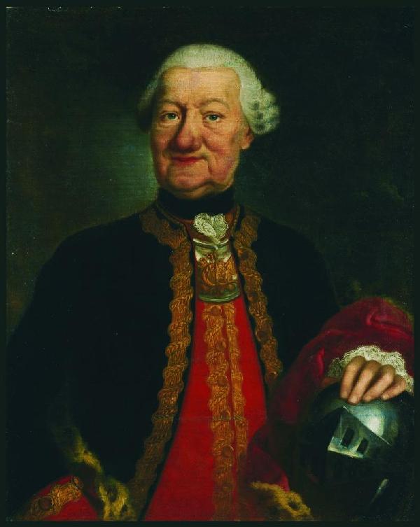 Johann Conrad Schlaun als münsterischer Artilleriegeneral, Matthias Kappers (1717-1781) zugeschriebenes Gemälde, um 1763/1770