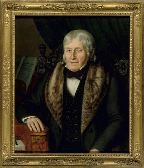 Franz Anton Ries, Porträt, Ölgemälde von Johann Georg Schallenberg (1810-um 1894), 1841