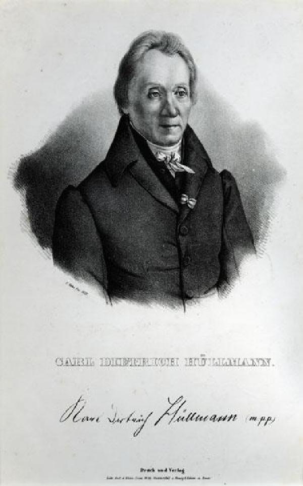 Karl Dietrich Hüllmann, Porträt, Lithografie von Christian Hohe (1798-1868), 1835