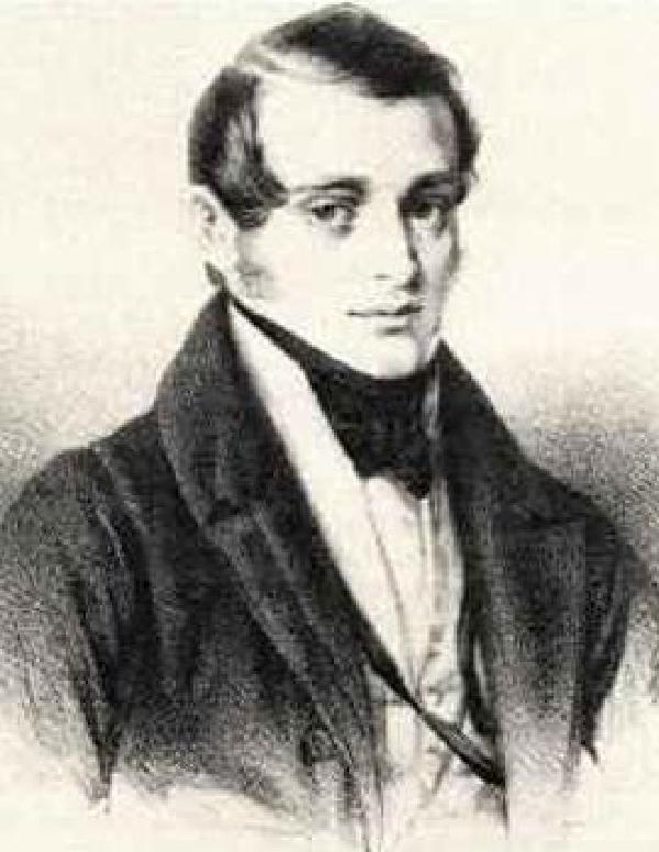 Norbert Burgmüller, Kohlezeichnung von Johann Baptist Sonderland (1805-1878), um 1832